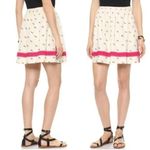 Madewell Lightstitch Embroidered Linen Blend Pintucked Skirt Size 2 Photo 1