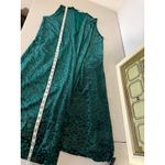 LuLaRoe Women's Green Gold Black Velvet Burn-out Geometric Sleeveless Duster Holiday M Photo 6