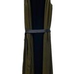 Madewell Shiftpleat Dress Black & Olive Green Accordion Pleated Midi Size 4 | XS Photo 9