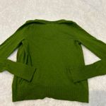 Gilly Hicks  Y2K VTG Ruffle Cardigan Womens Size M Green Preppy Logo Cute Photo 1