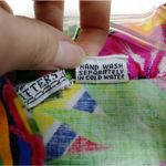 Vintage Bright Tropical Floral Tribal Print Shirt Pink Photo 9