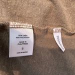 New York & NY&Co Linen Blend Tee Military Green Short Sleeve Size Small Photo 5