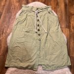 Live 4 Truth  Skirt Green Medium 100% Cotton Made In India Pocket‎ Midi Photo 0