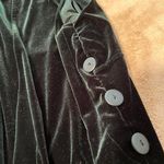 Jacqueline Ferrar Emerald Green Velvety Pinafore Dress VINTAGE Photo 3