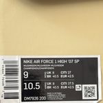 NEW Nike x Billie Eilish Air Force 1 High '07 SP 'Mushroom' size 42.5 Unisex Tan Photo 10