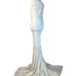 Helsa Jazzlyn Maxi Knit Dress in Ivory Medium New Womens Long Gown Photo 6