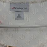 Liz Claiborne cream textured layered sheer top with metallic gold thread accents Photo 5