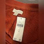Pilcro  Anthropologie Twist Front Sweatshirt Rust Copper NWT Size Medium Photo 8