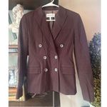 Derek Lam 10 Crosby Sandra Double Breasted Slit Blazer Chocolate Womens Size 2 Brown Photo 4