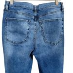 Free People  Destroyed Ripped Knee Skinny Ankle Length Mid Rise Jeans Size 30 Photo 4