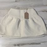 Meshki  Wool Blend Cyrus Gathered Boucle Ivory Mini Skirt Size XS NWT Photo 4