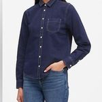 Banana Republic NWT Women’s Quinn Denim Button Down Shirt | Blue | Medium Photo 1
