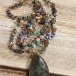 💦💦💦BOGOHO 💦💦💦Waterdrop Pendant Necklace Gray Photo 2