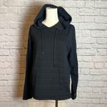 Zyia Active Women's L Black Quilted Hoodie Stretch Cleanfit Neutralcore Size L Photo 1