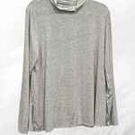 Roots Canada Light Grey Cowl Neck Long Sleeve Top Size Large Photo 0