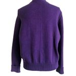 Acorn Vintage Genuine Suede Knit Purple Sweater XL Photo 2
