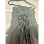 Sleeveless Short Prom Homecoming Little Black Dress Lace Corset Tulle Size 6 Photo 6