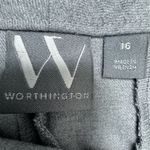 Worthington Women's Gray Straight Leg Pants Size 16 Photo 2