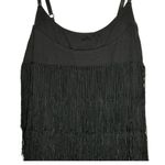 Forever 21 Forever‎ 21 Black Top With Layered Fringe Photo 1
