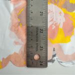 Banana Republic Floral Scallop Trim Blouse XS | Summer Garden Romance Yellow Photo 10