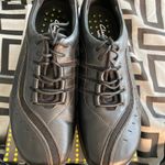 Clarks Women’s Clark Wave Wheel Black Leather Shoes Photo 1