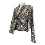 NEW IDENTITY Vintage Cropped Southwestern Country Tapestry Jacket Size M NEW Green Size M Photo 1