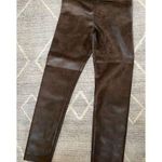Max Studio  Brown Pull-On Faux Leather Leggings Size Medium New With Tag Casual Photo 0