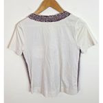 J.Crew  Tweed Front Tee Shirt Womens XS Cotton Silk Short Sleeve Ivory Pink Black Photo 8