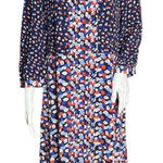 Boden Dress Womens 10L Blue Pink Multi‎ Pattern Floral Hotchpotch Poppy Meadow Size 10 Photo 0