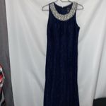 R & M Richards R & M Richard’s Wo Size 12 FORMAL EVENING DRESS MOTHER OF BRIDE DRESS NAVY EUC Photo 7