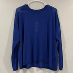 Eileen Fisher  Crewneck Boxy Top Adriatic Blue Large L Photo 1