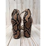 Sam Edelman  Yaro Dusty Rose Snake Print Ankle Strap Heels Size 8.5 Photo 4