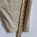 Free People  Quinn Coverall Size Large Jumpsuit in Thistle Seed Green Boho Linen Photo 13