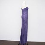 La Femme Le Femme Sequin One Shoulder Gown Photo 3