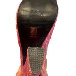 Shoe Republic LA Pink Spiked Confetti Wedged Heels Photo 8