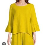 Bryn Walker  Yellow Linen Pant Suit Pants M Top S Photo 1