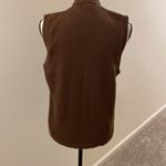 Cabin creek Vintage  Button Front Sweater Vest Brown knit Size Medium Photo 1