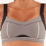 Lululemon Run Engage Bra Tonka Stripe Cashew/Black Wide Straps Athletic Size 4 Photo 8