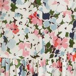 NWT Cinq a Sept Luka Floral Asymmetric Silk Slip Dress Cream Pink Ruffle Size 8 Photo 13