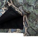 Loft Pencil Skirt Blue Green Tan Snake Skin Print Knee Length Skirt Size 0 NEW Photo 6