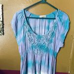 Live and let live  size M boho hippie crocheted layered dress. Photo 4