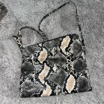 Jessica Simpson  Black and Cream Snakeskin Crossbody Bag Photo 3