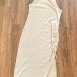 Aerie  Cream Halter‎ Sheath Midi Dress Photo 0