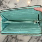 Tiffany & Co. Wallet Sterling Silver Logo Lock & Wrap Around Zipper 8x4 Leather Photo 4