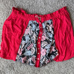 Free People  Red Floral Tube Top / J39 Photo 0