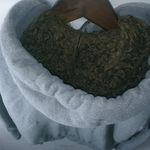 Aeropostale  L Gray Hoodie Sherpa Hood Sweatshirt Jacket Photo 2