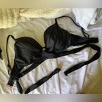 Shade & Shore  Black Strappy Bikini Top Size 34D Photo 0