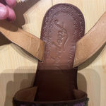 Free People  Torrence Leather Ankle Strap Brown and Purple Sandals size 38/7.5 Photo 3