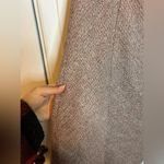 Ann Taylor  Tan Wool Leather Belted A-Line Skirt Photo 5