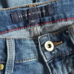 Tommy Hilfiger Tribeca Straight Blue Jeans Size 2 Silver Bar Logo Classic Photo 5